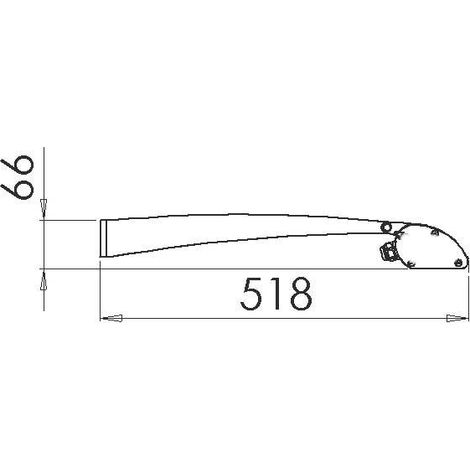 Bras de fixation déportée 400mm pour ZURO ARIC 1309