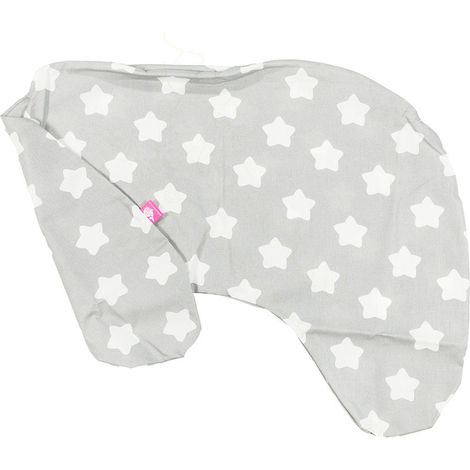 Fodera per cuscino allattamento BabyUniverse piccola, 100% cotone - Grigio pan di zenzero (1/4)