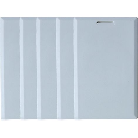Lot de 25 cartes de proximité T5577 duplicables et étanches pour le contrôle d'accès aux campus scolaires et aux parkings. (1/5)