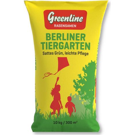 Greenline Rasensamen Berliner Tiergarten 10 kg Grasssamen Sportrasen Spielrasen (1/2)