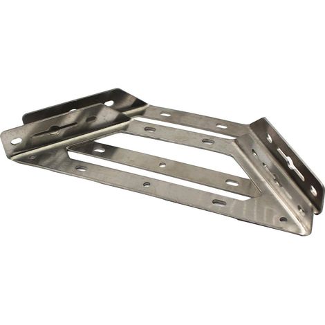 Lot de 2 équerres d'angle multifonctions en acier inoxydable 304 pour étagère, grande taille (1/3)