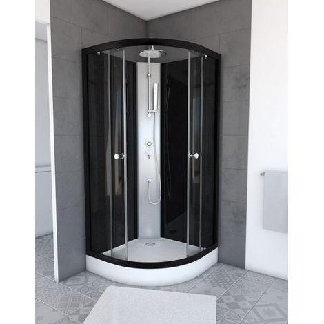 Cabina doccia da 1/4 cerchio 85x85x225cm - Nebulosa (1/4)