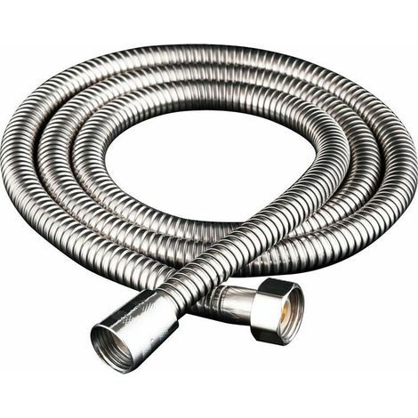 Tuyau de douche extensible universel de 2 m, pommeau de douche en acier inoxydable, antidéflagrant, anti-torsion et anti-corrosion, cryptage à double boucle (1/5)