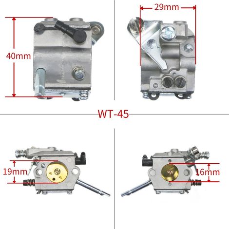 Carburetor FS48, FS52, FS66, FS81, FS106, FS160, WALBRO WT45-1, FR106 (1/3)