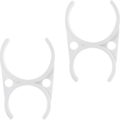 4 Pièces Clips de Tuyau en Plastique, 47x57x97mm Pinces pour Filtre à Eau, Pinces Doubles pour Filtres de Réfrigérateur