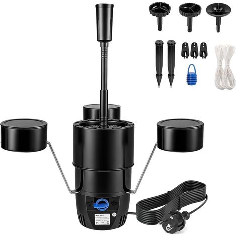 Floating Skimmer for Ponds up to 40 m², 2500 L/H 45W Surface Vacuum Cleaner with Fountain Accessories, Leaf Collector, Fixed Model – Garden Pond Maintenance and Cleaning (1/5)