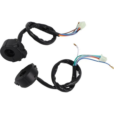 Interruptor universal impermeable para manillar de motocicleta de 7/8 pulgadas, interruptor de control de luces intermitentes altas/bajas, interruptor de control izquierda/derecha (1/5)