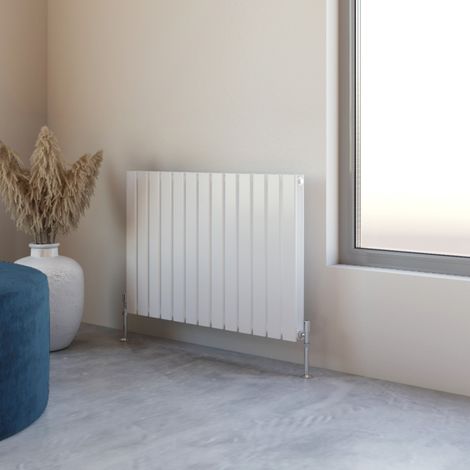 Acezanble 600x884mm Double White Horizontal Flat Panel Central Heating Designer Radiator