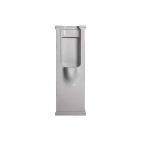 WALDORF Urinoir sur pied à entrée arrière 44x124,5 cm, avec siphon et kit de fixation, blanc (1/2)