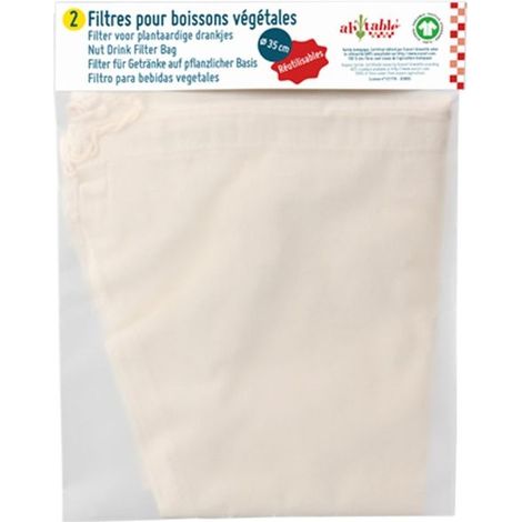 AH TABLE - Sac filtrant pour boisson végétale biologique 2 unités (1/4)