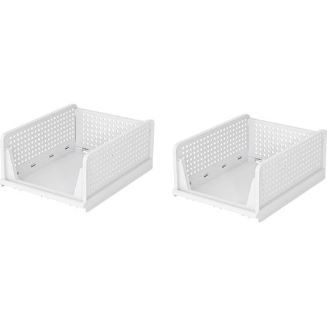 Aufbewahrungsbox, stapelbares Design, vielseitige Verwendung, 2Stück (1/2)