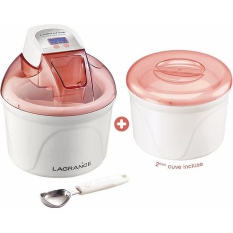 Turbine à glace - LAGRANGE - Pomelo - Rose - 1,5 L - 12 W