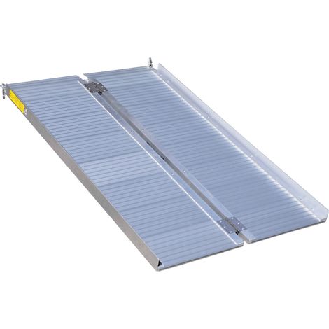 Varan Motors - SR607-4 ROLLSTUHL RAMPE KLAPPBAR ROLLSTUHLRAMPE FALTBAR 122CM 272KG FLACHRAMPE
