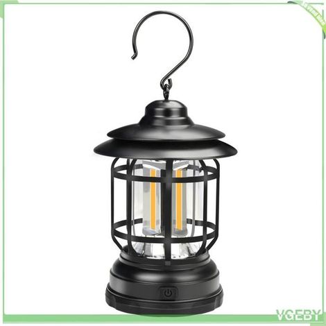 Fafeicy Lampe de camping Lanterne de Camping en plein air, lampe de secours Portable à LED sport moustiquaire Noir (1/5)