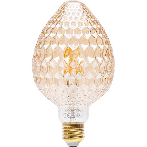 Lampadina Led Fragola Vintage a Filamento E27 a 4W decorativa Bianco caldo 1800K Aigostar (1/4)