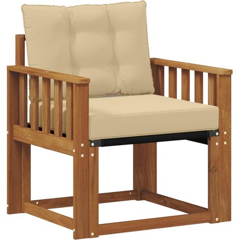 Maison Exclusive - Outdoor-Sofa Massivholz Akazie Natur (1/5)