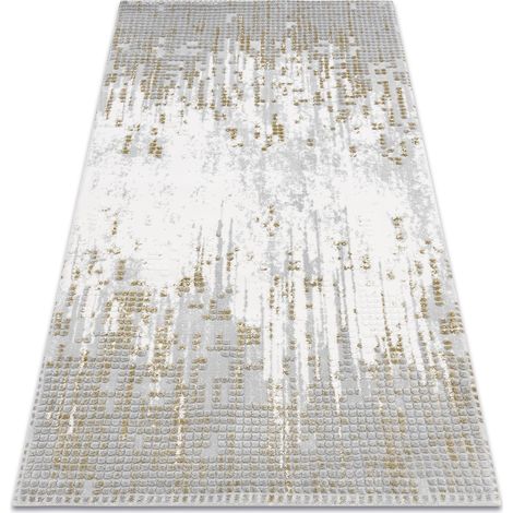 Tappeto ACRILICO VALS Geometrico 8376 spaziale 3D grigio / verde green 240x340 cm