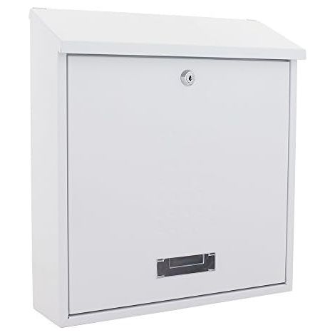 Bolzano White steel wall-mounted mailbox (1/5)