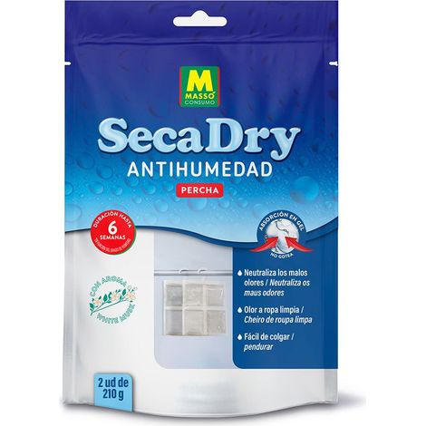 Percha antihumedad en gel secadry, 120 g, 2 uds