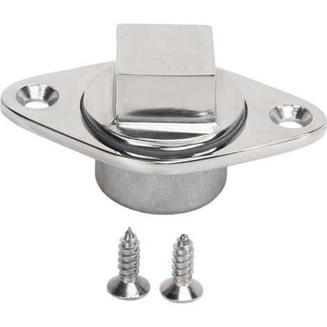 Bouchon de vidange de Garboard de bateau marin, avec bague d'étanchéité en Silicone, en acier inoxydable pour trou de 1 1/4 po de diamètre.