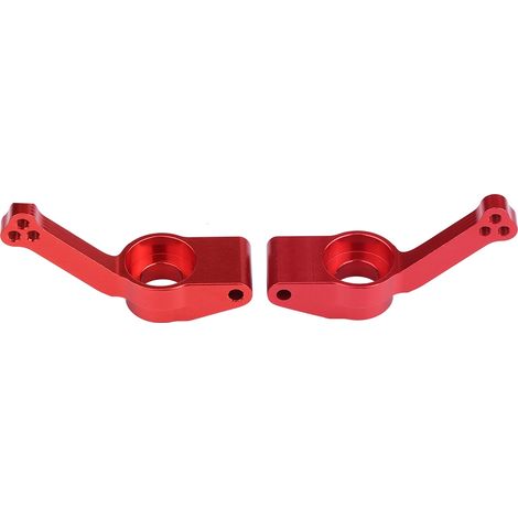 Moyeu arrière en alliage d'aluminium (G/D) pour voiture RC échelle 1/10 FS 53633 / 51805 / 51806 - Rouge (1/5)
