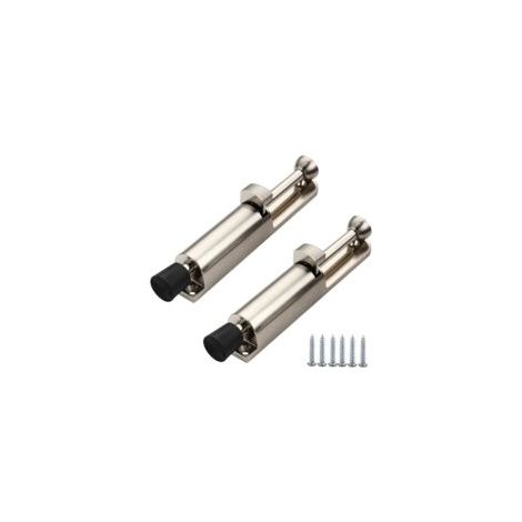 Set di 2 fermaporta a pedale in lega di zinco con molla – 147 x 28 mm - Crezuo