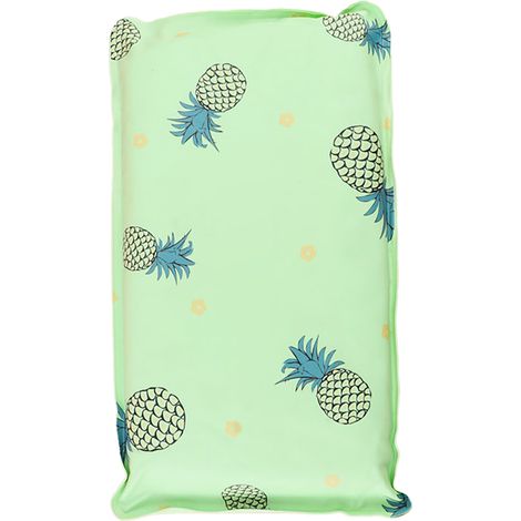 Oreiller rafraîchissant, refroidissement rapide, doux et agréable au toucher, lavable, motif dessin animé, oreiller d'été pour enfants et étudiants Ananas (1/5)