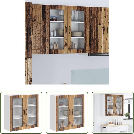 Küchenschrank Altholz - Küchenschrank Altholz 80 x 31 x 80 cm Holzwerkstoff (1/5)
