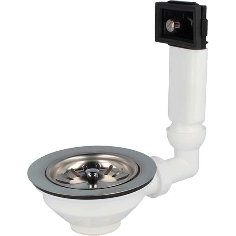 tecuro Spülen-Siebkorbventil Ø 114 mm (3 1/2 Zoll) mit Überlauf 38x64 mm (1/5)