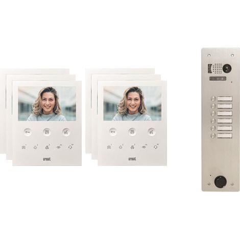 Kit visiophone 1 rangée avec 6 écrans URMET Collectif