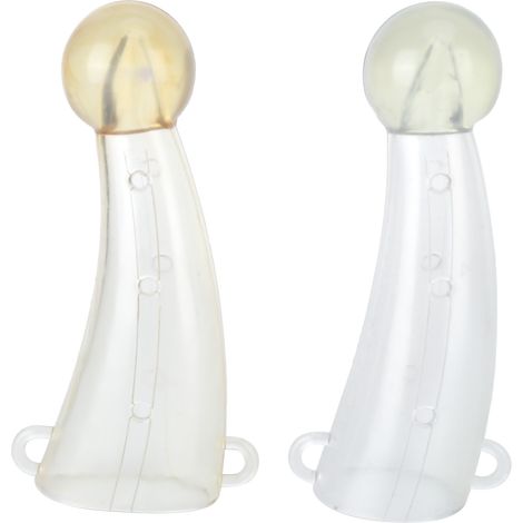 Étui de protection anti-combat en silicone pour cornes de veaux, bovins et taureaux, accessoire pour élevage.