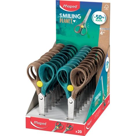 Maped 473121FM forbici da cancelleria Forbici per attività manuali Marrone, Verde, Metallico (1/3)
