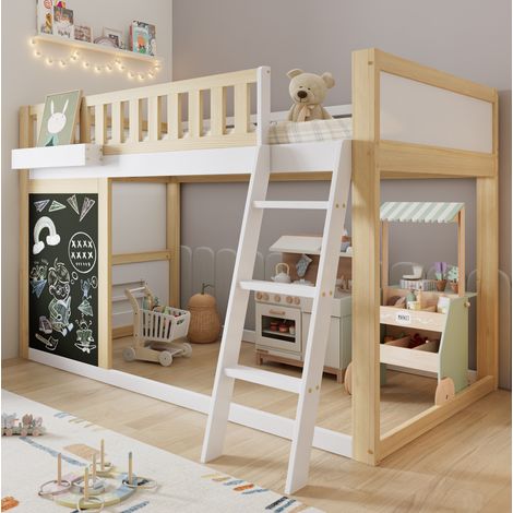 struttura letto 90x200 con lavagna e contenitore OKMYHOME (1/5)