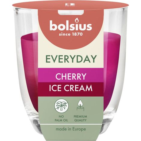 Bolsius Duftkerze im Glas Everyday Ø 7 x 8 cm cherry ice cream