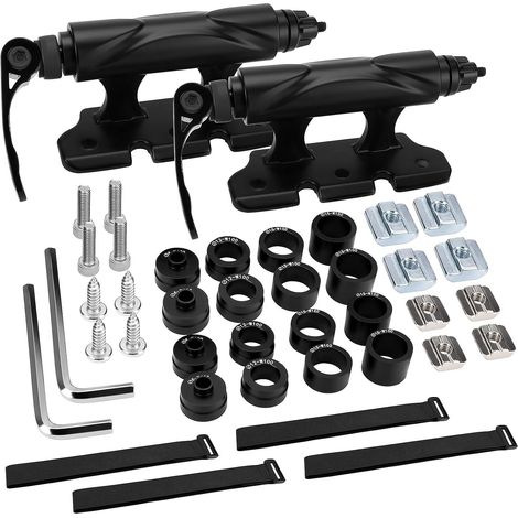 2 Pièces Support pour Fourche de Vélo, Support Velo Voiture, Fourche de Vélo pour 5/12/15x100mm 15x110mm, Support de Fourche Avant pour Velo- À Dégagement Rapide, Support Velo Voiture (1/5)