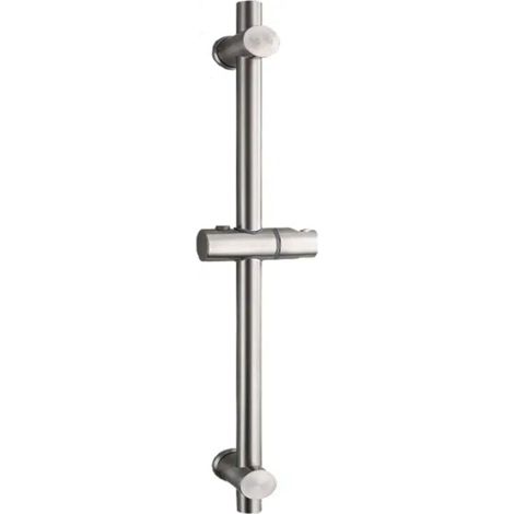 Barre de douche, Barre de douche en acier inoxydable 304 avec supports de fixation réglables en hauteur et en angle, brossé, hauteur totale 660 mm-LIAIKI (1/5)