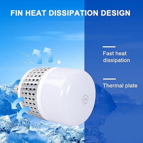 Superhelle LED-Lampe mit Schraubrippen, Hochleistungs-Werkstattlampe, Fabrik-Innenbeleuchtung, Hoflampen