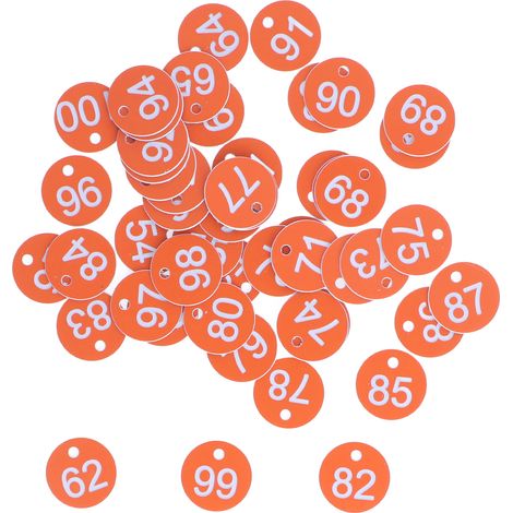 50 étiquettes numérotées rondes, simples et esthétiques pour ruches, fournitures d'élevage apicole (1/5)