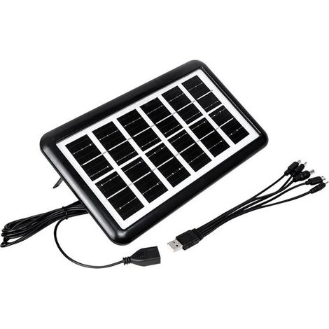 Solar-Handyladegerät, Mini-USB-Solarpanel, geeignet für Outdoor-Aktivitäten – 3 W, 6 V – wasserdicht gemäß IP65 (1/5)