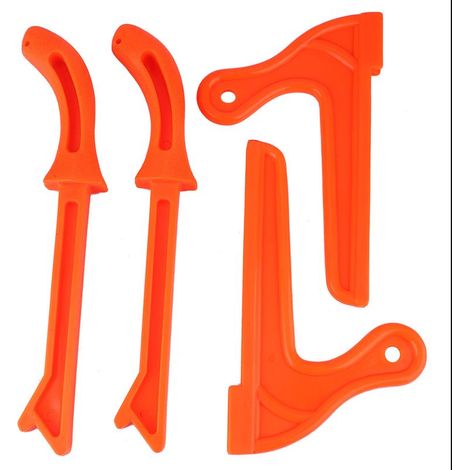 4pcs Sécurité Plastique Protecteur de bois Saw Push Push Sticks Tool pour la menuiserie (orange) (1/5)