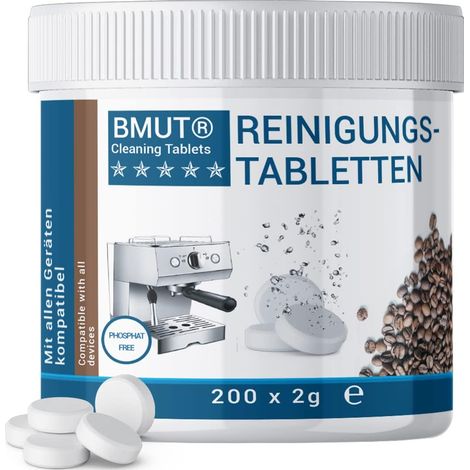 Lot de 200 pastilles de nettoyage de 2 g pour machines à café, machines à capsules et machines à café – Tablettes de nettoyage très efficaces pour tous les fabricants (1/5)