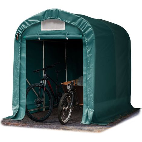 TOOLPORT 1,6x2,4m Heavy Duty Carport PVC PVC 800 N Tent Portable Garage Storage Shelter 100% waterproof in dark green