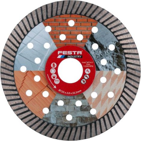 Disque diamant Turbo Extreme 125x2x22.2mm - Usage professionnel