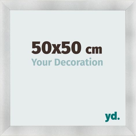 yd. - Cadre photo 50x50 - Aluminium Brosse - MDF - Pisa (1/5)