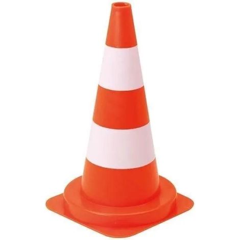 Vinmer Cono di segnalazione professionale arancione fluo 50 cm