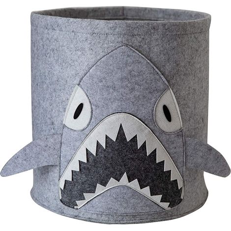 Boîte de rangement pour jouets bébé 35 x 35 cm (requin)