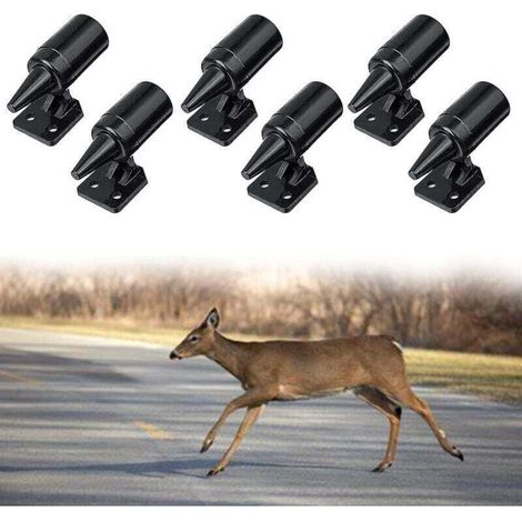 Lot de 6 sifflets ultrasoniques anti-cerfs, sifflets pour voiture, sifflets d'avertissement pour cerfs pour voitures et véhicules (1/4)