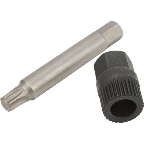 Clé de démontage pour poulie d’alternateur – 33 dents, compatible Bosch, en acier trempé, kit complet avec adaptateurs (1/5)