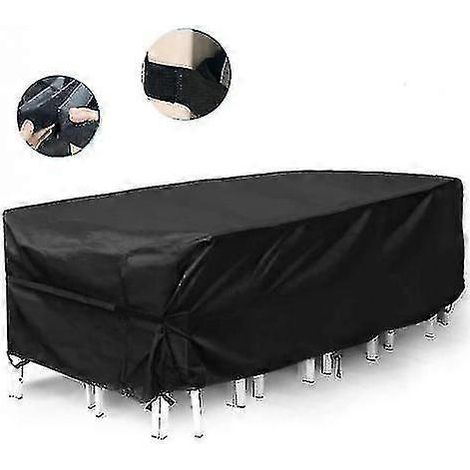 Funda impermeable para muebles de exterior, mesa de jardín o patio, silla, funda Oxford (12612674 cm)