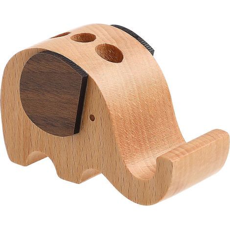Elefantenförmiger Stiftehalter mit Handyhalterung, multifunktionale Aufbewahrung für Stifte und Handy, Schreibtisch-Organizer für Zuhause, Schule oder Büro. (1/4)